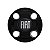 Jogo Calota Central New Cap emblema resinado Fiat Preto - Imagem 3