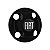Calota Central New Cap emblema resinado Fiat Preto - Imagem 1