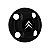 Jogo Calota Central New Cap emblema resinado Citroen Preto - Imagem 2