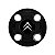 Jogo Calota Central New Cap emblema resinado Citroen Preto - Imagem 3