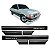 Kit Borrachão Friso Lateral GM Chevette SLE 2 portas 1987/1994 - Imagem 1