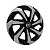 Calota Esportiva Aro 14 Spider Black/Silver emblema Fiat Vermelho - Imagem 2