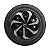 Calota Esportiva Aro 14 Spider Black/Silver emblema Fiat Vermelho - Imagem 4