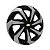 Calota Esportiva Aro 14 Spider Black/Silver emblema GM Preto - Imagem 2