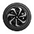 Calota Esportiva Aro 14 Spider Black/Silver emblema Honda - Imagem 4