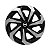 Calota Esportiva Aro 14 Spider Black/Silver emblema Nissan - Imagem 1