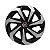 Jogo Calota Esportiva Aro 14 Spider Black/Silver emblema Fiat Vermelho - Imagem 2