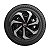 Jogo Calota Esportiva Aro 14 Spider Black/Silver emblema Fiat Vermelho - Imagem 5