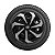 Jogo Calota Esportiva Aro 14 Spider Black/Silver Emblema Fiat Preto - Imagem 5