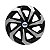 Jogo Calota Esportiva Aro 14 Spider Black/Silver emblema Ford Prata - Imagem 2