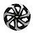 Jogo Calota Esportiva Aro 14 Spider Black/Silver emblema GM Preto - Imagem 2