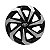 Jogo Calota Esportiva Aro 14 Spider Black/Silver emblema Toyota - Imagem 1