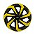 Calota Esportiva Aro 14 Spider Black/Yellow emblema Ford Preto - Imagem 1