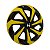 Calota Esportiva Aro 14 Spider Black/Yellow emblema Honda - Imagem 2
