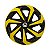 Calota Esportiva Aro 14 Spider Black/Yellow emblema Volkswagen - Imagem 1