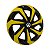 Calota Esportiva Aro 14 Spider Black/Yellow emblema Volkswagen - Imagem 2