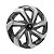 Calota Esportiva Aro 14 Spider Graphite/Silver emblema Citroen - Imagem 2