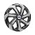 Calota Esportiva Aro 14 Spider Graphite/Silver emblema Ford Prata - Imagem 2