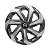 Jogo Calota Esportiva Aro 14 Spider Graphite/Silver emblema Nissan - Imagem 2