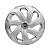 Calota Esportiva Aro 14 Spider Silver emblema Fiat Vermelho - Imagem 1