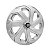 Calota Esportiva Aro 14 Spider Silver emblema Fiat Preto - Imagem 2