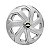 Jogo Calota Esportiva Aro 14 Spider Silver emblema GM Preto - Imagem 1
