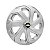 Jogo Calota Esportiva Aro 14 Spider Silver emblema GM Preto - Imagem 2