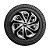 Calota Esportiva Aro 14 Spider Silver/Black emblema Nissan - Imagem 5