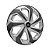 Calota Esportiva Aro 14 Spider Silver/Graphite emblema Ford Preto - Imagem 2
