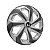 Calota Esportiva Aro 14 Spider Silver/Graphite emblema Honda Preto - Imagem 2