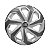Jogo Calota Esportiva Aro 14 Spider Silver/Graphite emblema Fiat Preto - Imagem 2