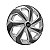 Jogo Calota Esportiva Aro 14 Spider Silver/Graphite emblema Ford Preto - Imagem 3