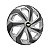 Jogo Calota Esportiva Aro 14 Spider Silver/Graphite emblema GM Preto - Imagem 3