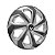Jogo Calota Esportiva Aro 14 Spider Silver/Graphite emblema Renault Preto - Imagem 4