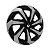 Calota Esportiva Aro 13 Spider Black/Silver emblema Renault Preto - Imagem 2