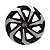 Jogo Calota Esportiva Aro 13 Spider Black/Silver emblema Fiat Vermelho - Imagem 3