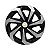 Jogo Calota Esportiva Aro 13 Spider Black/Silver emblema GM Prata - Imagem 2