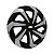 Jogo Calota Esportiva Aro 13 Spider Black/Silver emblema GM Preto - Imagem 1