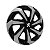 Jogo Calota Esportiva Aro 13 Spider Black/Silver emblema Peugeot - Imagem 3