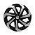 Jogo Calota Esportiva Aro 13 Spider Black/Silver emblema Volkswagen - Imagem 2