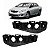Par Guia de para-choque dianteiro Toyota Corolla 2008/2012 - Imagem 1