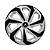 Calota Esportiva Aro 15 Spider Silver/Black emblema Citroen - Imagem 1