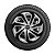 Calota Esportiva Aro 15 Spider Silver/Black Emblema Toyota - Imagem 6