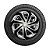 Jogo Calota Esportiva Aro 15 Spider Silver/Black emblema GM Prata - Imagem 5