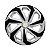 Jogo Calota Esportiva Aro 15 Spider Silver/Black emblema GM Prata - Imagem 2