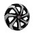 Calota Esportiva Aro 15 Spider Black/Silver emblema Fiat Vermelho - Imagem 2