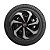 Calota Esportiva Aro 15 Spider Black/Silver emblema Fiat Vermelho - Imagem 4