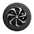 Calota Esportiva Aro 15 Spider Black/Silver emblema Ford Prata - Imagem 15