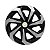 Calota Esportiva Aro 15 Spider Black/Silver emblema GM Prata - Imagem 1