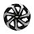 Calota Esportiva Aro 15 Spider Black/Silver emblema GM Preto - Imagem 1